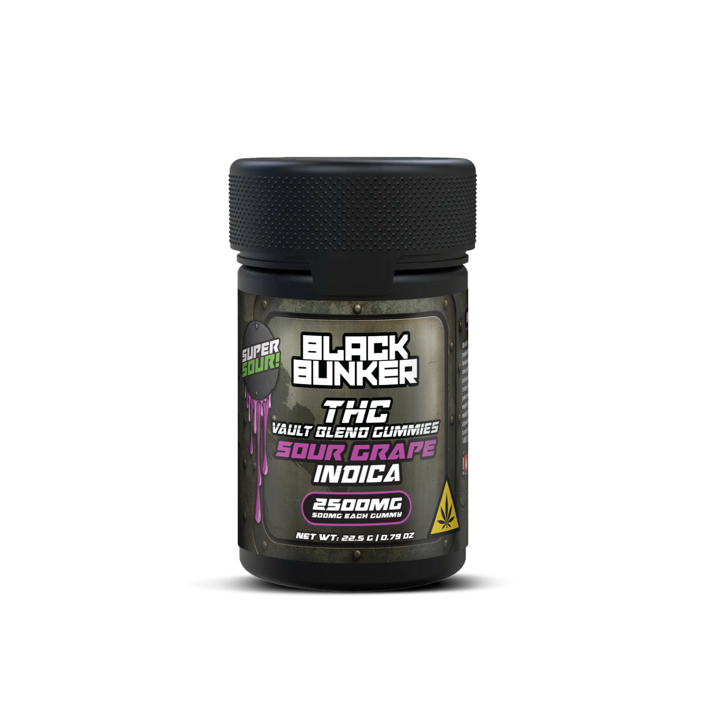 Super Sour Delta-9 THC Gummies (5 × 500mg)